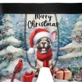 thumbnail image 4 of Merry Christmas French Bulldog Enjoys Woofmas Winter Xmas Holiday All Over Print Boxer Briefs Underwear for Men Dad Dog Lover Gifts - 02022, 4 of 6