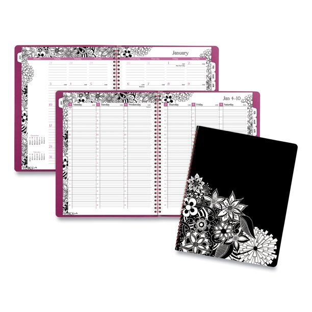 Mead Floradoodle Professional Weekly monthly Planner 11 X 8 5 2021 