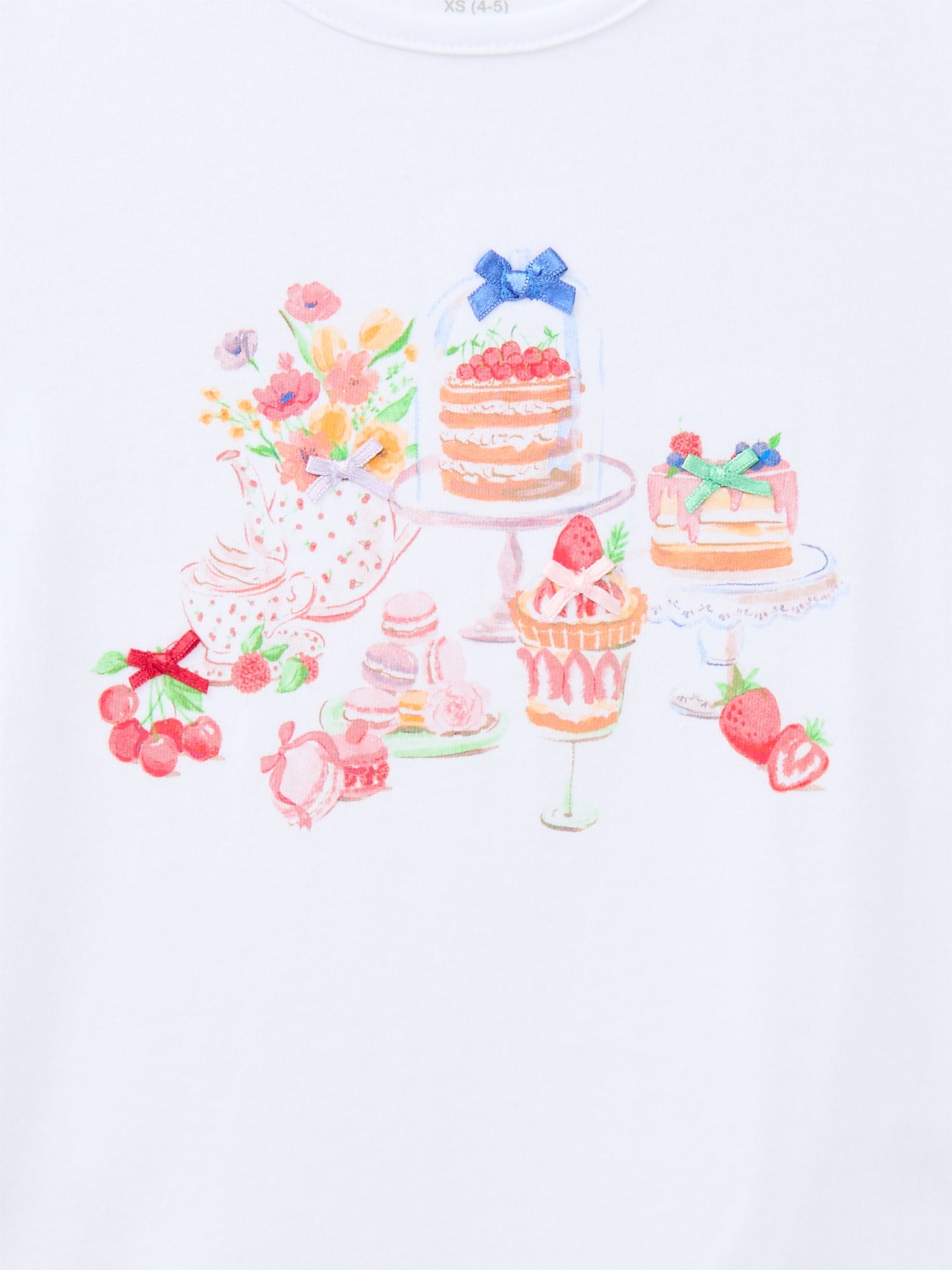 Wonder Nation Girls Embellished Graphic Tee with Short Sleeves, Sizes 4-18 & Plus