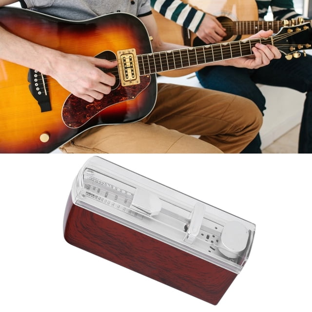 Portable Traditional Mini Mechanical Metronome with Adjustable Speed for Piano, Ukeulele, Guitar, Violin