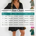 thumbnail image 3 of Ruimatai Women's V-Neck Tie-Waist Ruffled Hem Long Sleeve Dress, Summer Casual Wrap Dress with Puffed Sleeves, Solid Color Elegant Flowy Midi Dress for Outdoor Daily Wear, 3 of 7