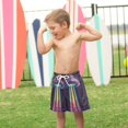 thumbnail image 4 of FORMRS Boys Swim Trunks Quick Dry Mesh Liner Boardshorts Sizes XS-XL, Purple UFO, 4 of 7