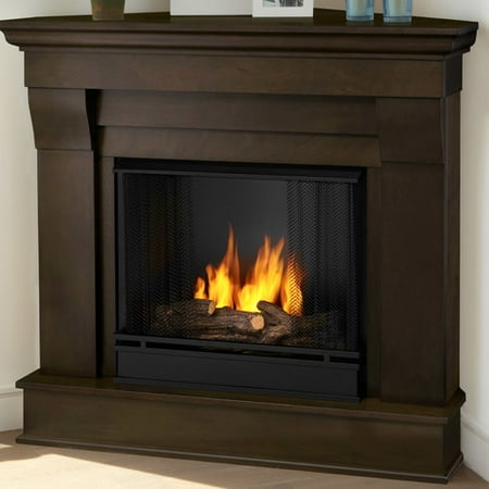 Real Flame Chateau Corner Gel Fuel Fireplace Walmart