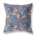 thumbnail image 1 of HomeRoots 414258 26 Po Tropical Intérieur et Extérieur Jeter Oreiller&44; Gris&44; Indigo & Rouge, 1 of 1