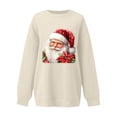thumbnail image 5 of Birdeem Chandail en Molleton de Noël à Col Rond en Polaire Fine pour Femmes, Manches Longues, Coupe Ample, Chandails en Molleton de Noël pour Femmes, Hauts de Noël pour Femmes, 5 of 5