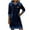 #0221-Navy, variant on Sokhug Women’s Hooded Paneled Denim Sweatshirt Dress Long Sleeve Midi Dress with Pockets Casual Fall Winter Cozy Outfit