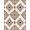 Brown White Tan, Pattern 17, variant on ODIKA 8'x10' Washable Area Rug Non-Shedding, Easy Care, Symmetry Abstract Inspired Patches Border Spotted Southwestern Refined for King Size Bedroom Under Bed, Master Suite