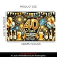 thumbnail image 5 of 1 piece, 2D flat, banner background decoration, home outdoor background wall hanging decorative banner, party supplies, indoor/outdoor party decoration, entrance passage, terrace, garden wall hanging, 5 of 6