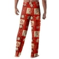thumbnail image 5 of Hearthz Men's Pajama Pants Christmas Drawstring Elastic Waist Men's Lounge Pants Funny Print Wide Leg Men Pajama Pants, 5 of 5