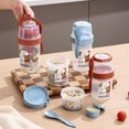 thumbnail image 1 of Salad Cup with Fork Salad Dressing Holder Portable Salad Container Cup Set BPA-Free Double-Layer Design Sealing Rings Easy Fill Clean Lunch Fruit Vegetable Jar, 1 of 7