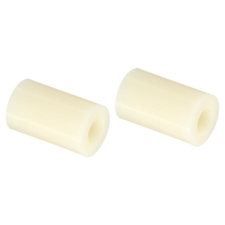 

Uxcell Round Spacer Washer 12 Pack Nylon 5.3mm ID x 11mm OD x 18mm L for M5 Screws Block Beige