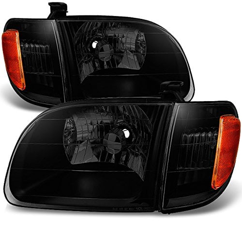 Faros delanteros AKKON para Toyota Tundra 2000-2004 Black Smoke