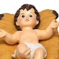 thumbnail image 4 of Nacimiento de Jesús Estatua Recién Nacido Artesanía Bebé Niño Escena de Navidad Mesa Estatuilla Coleccionables Escultura para Semana perfecl Estatua de resina, 4 of 7