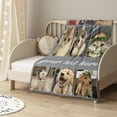 thumbnail image 5 of AISENIN Custom Dog Cat Pets Blankets with Photos Photo Blanket Collage Customised Photo Blanket for Pets Lovers Adults Kids, Gifts for Mom, Dad, Boyfriend, Girlfriend, 5 of 5