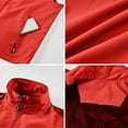 thumbnail image 6 of Sewkxo Mens Vests Outerwear Windproof Lightweight Softshell Vests Sports Sleeveless Jacket for Golf Hiking Fishing Running,Red S, 6 of 7