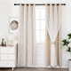 thumbnail image 2 of Cortinas INLINAS Beige Blackout con revestimiento transparente de 132 x 160 cm, 2 unidades, 2 of 9