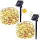 thumbnail image 1 of Guirnalda de luces solares para exteriores, 100 unidades, luces de hadas de 32 pies, 8 modos de iluminación, fiesta, blanco cálido, 2 piezas, 11 Feliz Sencillez, 1 of 4