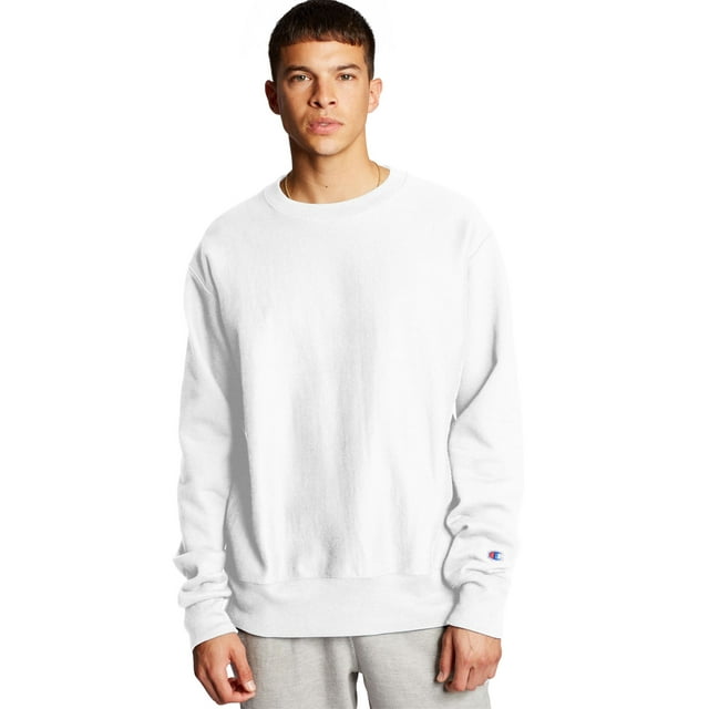 Champion Chandail Ras du Cou en Tricot Reverse pour Hommes, 2TG, Blanc