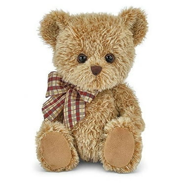Bearington Collection Baby Shaggy Brown Plush Stuffed Animal Teddy Bear, 11 inches