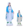 thumbnail image 1 of VERDANVERSE 2Ud Religiosa Virgen María Azul Escultura Plástica Para De Con Detalles Elaborados, 1 of 8