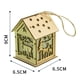 thumbnail image 4 of Casa de madera,Mini casa de madera con luz nocturna que  decorativa,Decoraciones de casa de madera en miniatura colgando,Navidad Festivales Decoración Fiestas Soledad Casa de madera, 4 of 10