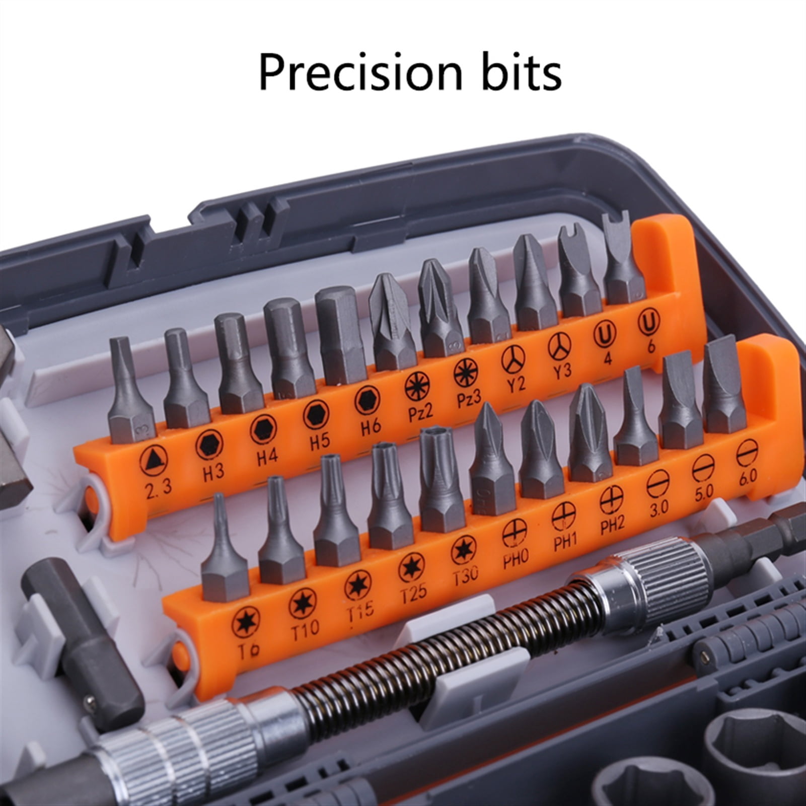 Hand Tool Set General Household Repair Hand Tool Kit with Plastic Toolbox Storage Case Socket Wrench Screwdriver repair tool key ,Built to Last