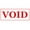 Red, variant on Printtoo Void Self Inking Rubber Stamp Pre-Inked Office Stamp- Home Office Business Stationery, 47 x 20 mm Black