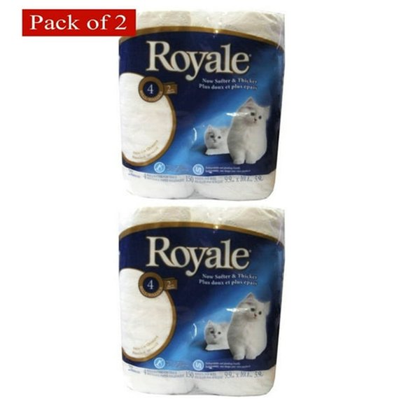 Royal Bathroom Tissue 4 Count (Pack of 2)