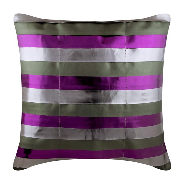 Funda de almohada personalizada, funda de cojín morada, funda de cojín decorativa de cuero para sofá, funda de almohada de 35 x 35 cm (14 x 14 pulgadas), funda de almohada de cuero sintético morado,