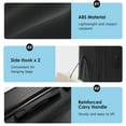 thumbnail image 6 of Luggage Set 3 Piece, Black Lightweight Durable ABS Suitcases with Spinner Wheels and TSA Lock, Carry-on & Checked Travel Luggage 20"/24"/28", 6 of 10