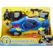 Imaginext DC Super Friends Batmobile مع شخصية باتمان أكشن، 1.66 رطل