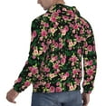 thumbnail image 6 of Fotbe Men's Hoodie with Rose Flowers Pattern - Kangaroo Pocket Pullover Hooded Sweatshirt, Perfect for Daily Wear, Travel, and Home-X-Large, 6 of 7