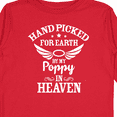 thumbnail image 4 of Inktastic Handpicked for Earth By My Poppy in Heaven with Angel Wings` Boys or Girls Long Sleeve Toddler T-Shirt, 4 of 5