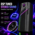thumbnail image 4 of W-206RE RGB Gaming Speakers for PC, Bluetooth & USB Desktop Speakers for Gaming PC and Monitor, Touch Control Stereo Computer Speakers with 21 LED Light es, 4 of 14