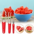 thumbnail image 5 of 3-in-1 Watermelon Fork Slicer Cutter, 2025 New Stainless Steel Fruit Cutter Summer Watermelon Cutter Slicer Tool, Dual Head Fruit Knives Kitchen Gadgets Watermelon Popsicle Cutter, 5 of 5