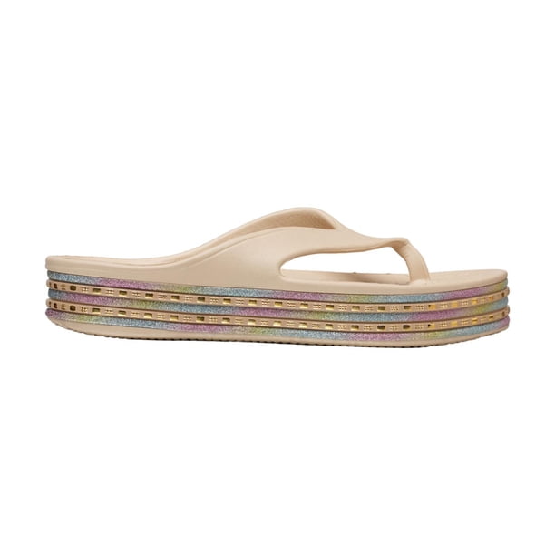 Sandalia Mujer HR Verano Comoda beige 25
