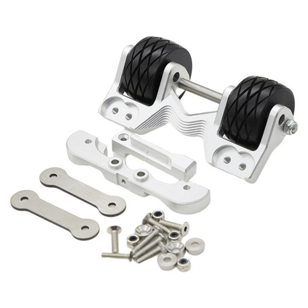 Barra de caballito RC Head-up Wheelie Bar Set Para Maxx Monster Truck 89076 1/10 RC Car Upgrade Parts Plata Plata Magideal Barra de caballito RC Head-up