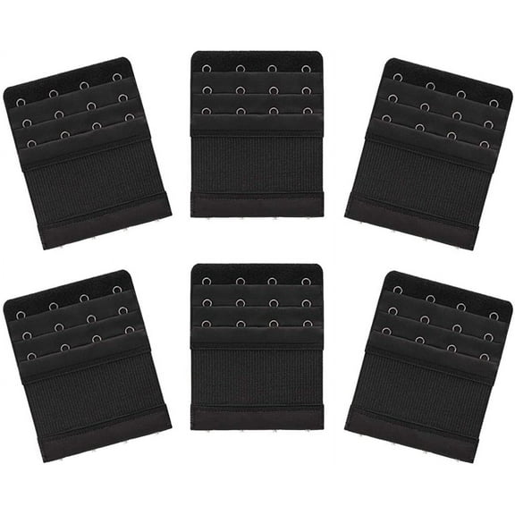 Pieces Women's Soft Comfortable Elastic Bra Extenders Bra Extension Strap 4 Hook 3 Row Lady's Bra Extender Bra Band