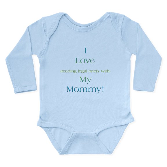 CafePress - Mommys Briefs 2 Body Suit - Long Sleeve Cotton Baby Bodysuit