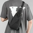 thumbnail image 4 of Bolso de hombro para hombre, bolso de pecho, moderno, con cable de datos enlazable, bolso de locomotora para deportes al aire libre, 4 of 6