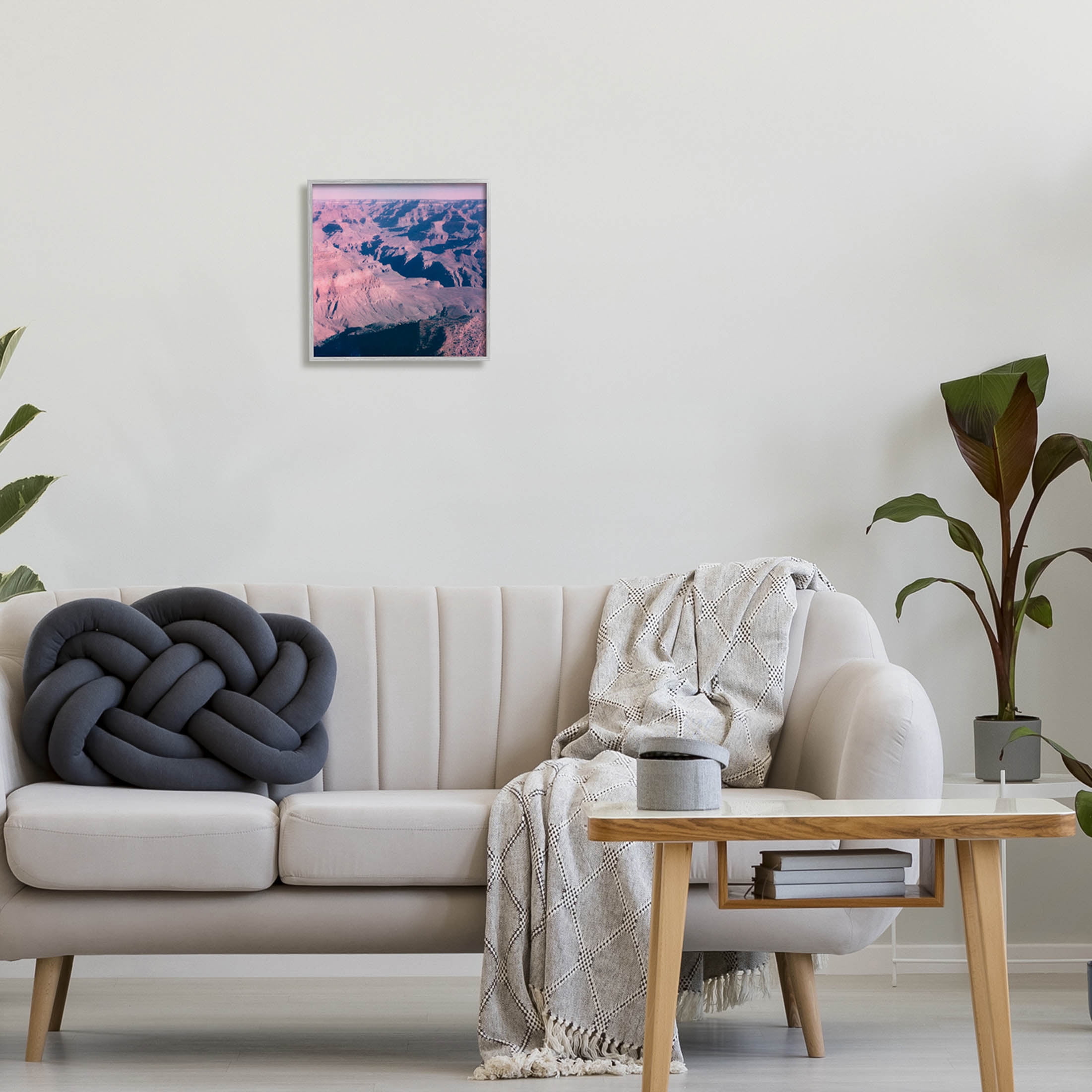 Stupell Industries Vast Desolate Desert Canyon Valley Photograph Gray Framed Art Print Wall Art, Design by Jacob Green