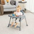 thumbnail image 4 of Babyjoy 4-in-1 Convertible Baby High Chair Feeding with Removable Double Tray& Footrest, 4 of 10