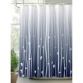 thumbnail image 2 of Blue Wave Lines Shower Curtain Set ，Waterproof Fabric Shower Curtains Flower Gradient Minimalist Texture Shower Curtains for Bathroom,Bathroom Decor 36"x72", 2 of 6