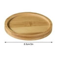 thumbnail image 4 of Small Bamboo Saucers, 3 Inch Round Bamboo Plant Saucer, Plant Pot Tray Hot N7, 4 of 7