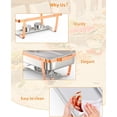 thumbnail image 4 of 2025 New 8QT Chafing Dish Buffet Set, Rectangle Chafing Dishes for Buffet w/Lid Holder, Stainless Steel Chafer Food Warmers Servers for Kitchen Party Banquet Dining, 4 of 7