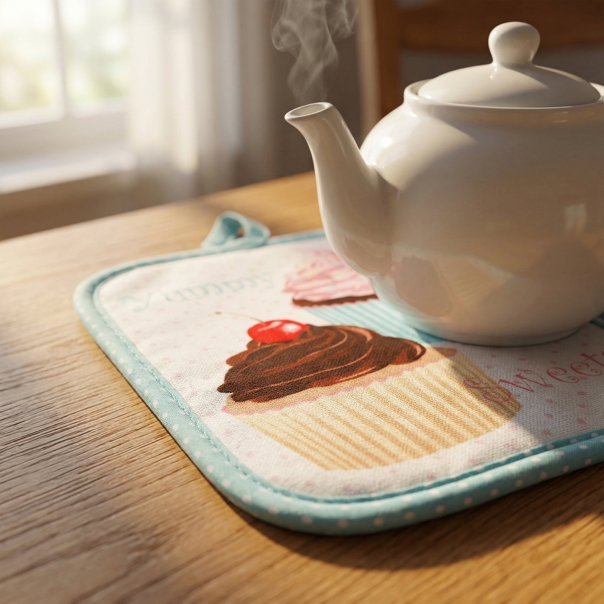 Unique Bargains 2 Pcs Pot Holders, Heat Resistant Trivets for Baking Cake 6.5"x7.9"