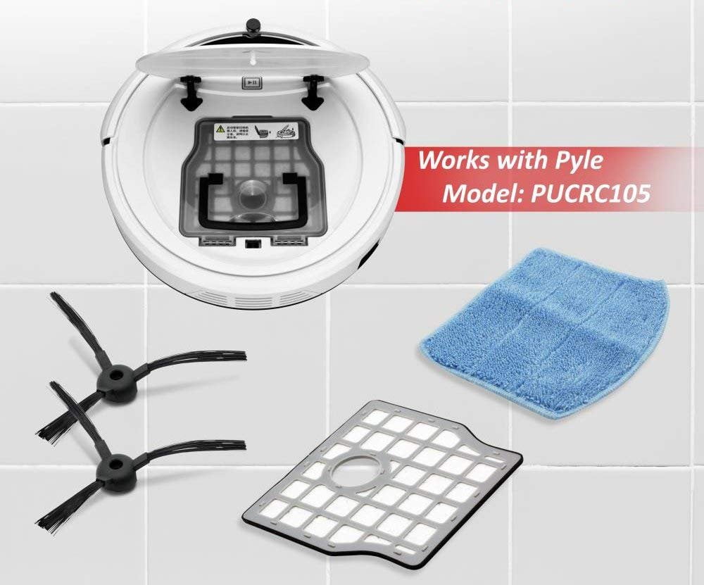 Pure Clean Robot Vacuum Accessory Kit (For Pyle Pure Clean Model: PUCRC105)