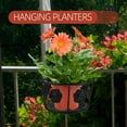 thumbnail image 3 of OULII Metal Hanging Flower Pot Bracket with Easy Installation for Garden, Patio, Window Plant Display and Outdoor Decor, 3 of 8