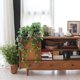 thumbnail image 4 of Set de 2 plantas colgantes Pothos artificiales con macetas, color verde dorado, 4 of 9