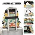 thumbnail image 3 of FORMRS Mini Backpack Purse for Women Travel Daypack Casual Shoulder Bag, Beige Clover Pattern, 3 of 7